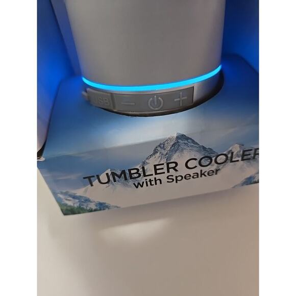 Coors Light Stainless Steel Tumbler Cooler w/ Speaker Grey NIB - Picture 14 of 16
